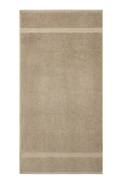 Velký bavlněný ručník Ralph Lauren AVENUE Linen 75 x 137 cm béžová barva