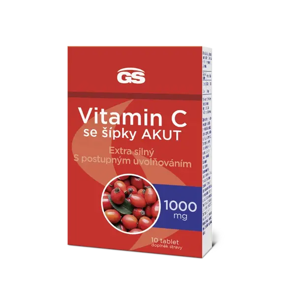 GS Vitamin C 1000 se šípky AKUT, 10 tablet
