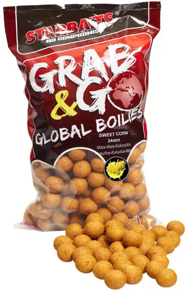 Starbaits boilies g&g global sweet corn - 800 g 20 mm