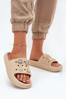 Dámské Pěnové Pantofle S Příšivkami Béžové Vinceza 76055