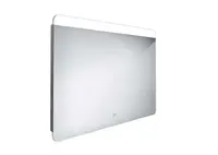Nimco Zrcadla - Zrcadlo s LED osvětlením, 90x70 cm, dotykový senzor, hliník ZP 23019V