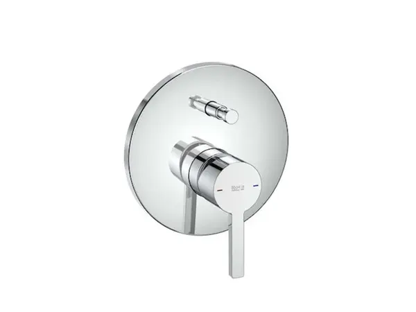 Roca Naia - Baterie pod omítku, pro 2 spotřebiče, chrom A5A0B96C00