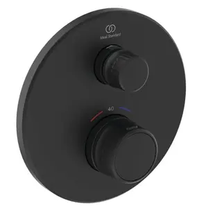 Ideal Standard CeraTherm Navigo - Termostatická sprchová baterie pod omítku, hedvábná černá A7295XG