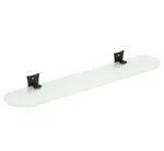 Sapho Rebecca - Polička, délka 56 cm, černá/sklo CC015