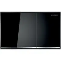 Geberit Sigma60 - Ovládací tlačítko splachování, sklo/černá 115.640.SJ.1