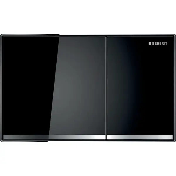 Geberit Sigma60 - Ovládací tlačítko splachování, sklo/černá 115.640.SJ.1