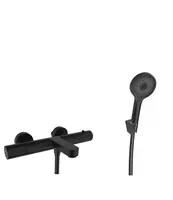 kielle Oudee - Termostatická vanová baterie s příslušenstvím, matná černá 10302SNT14