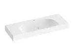 Ravak Lite - Umyvadlo 120x45 cm, bez přepadu, otvor pro baterii, bílá XJX01212000