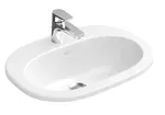 Villeroy & Boch O.novo - Umývadlo zápustné 56x41 cm, s prepadom, otvor pre batériu, CeramicPlus, alpská biela 416156R1