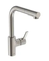 Ideal Standard Gusto - Drezová batéria s výsuvnou spŕškou, oceľ BD420GN