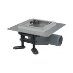 Alcadrain Odtokové kanáliky - Podlahová vpusť bočná 13x13 cm, nízka, kombinovaný SMART zápachový uzáver, bez roštu APV120