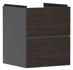 Hansgrohe Xevolos E - Umývadlová skrinka 58x48x48 cm, 2 zásuvky, matná sivá/tmavý dub 54174730