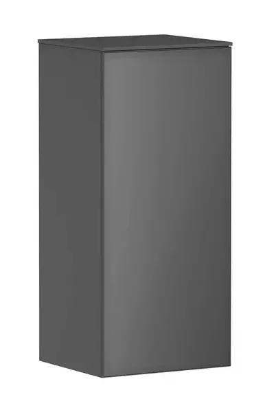 Hansgrohe Xevolos E - Bočná skrinka 41x89x36 cm, 1 dvierka, pánty vľavo, matná sivá/metalická sivá 54214770