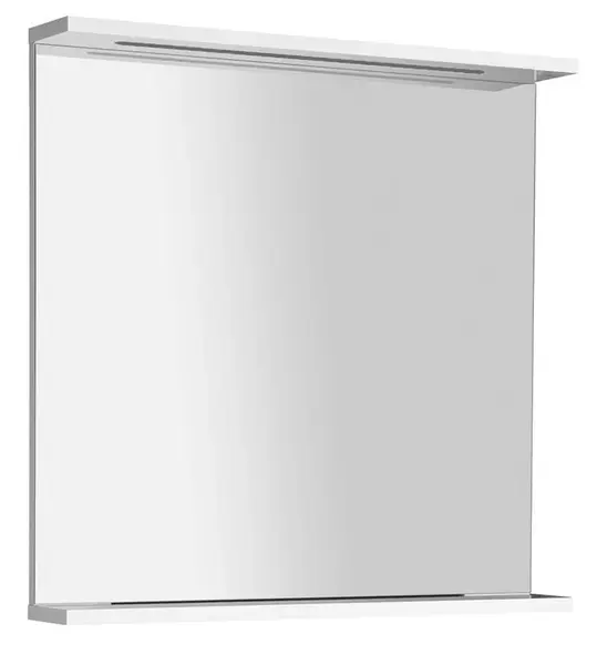Aqualine Korin - Zrcadlo s LED osvětlením, 70x70 cm, bílá KO380S