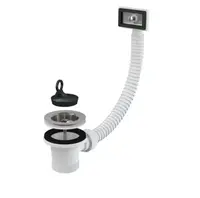 Alcadrain Příslušenství - Výpust dřezová 6/4", flexi přepad, nerez mřížka A331