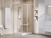 Ravak Supernova - Sprchový kout 90x90 cm, satin/čiré sklo 14V70UO2Z1S