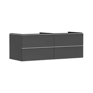 Hansgrohe Xelu Q - Umývadlová skrinka, 50x136x55 cm, 4 zásuvky, matná sivá/matná biela 54087700