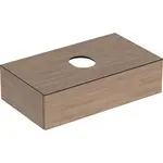 Geberit VariForm - Umývadlová skrinka, 90x51x24 cm, 1 zásuvka, zápachový uzáver, dub 501.169.00.1
