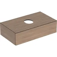 Geberit VariForm - Umývadlová skrinka, 90x51x24 cm, 1 zásuvka, zápachový uzáver, dub 501.169.00.1