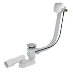 Alcadrain Odtokové súpravy - Vaňová odtoková a prepadová súprava s napúšťaním, pre silnostenné vane, dĺžka 570 mm, chróm A565CRM2