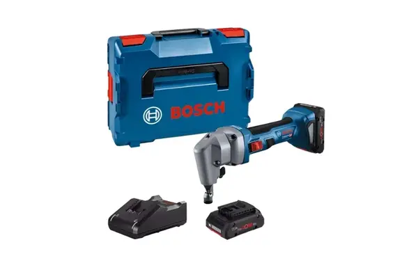 Bosch Nářadí - 18V AKU prostřihovač plechů, 2x aku 4,0 Ah ProCORE, nabíječka 0601529601