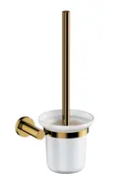 OMNIRES Modern Project - WC kefa nástenná s držiakom, mliečne sklo/zlatá MP60620GL