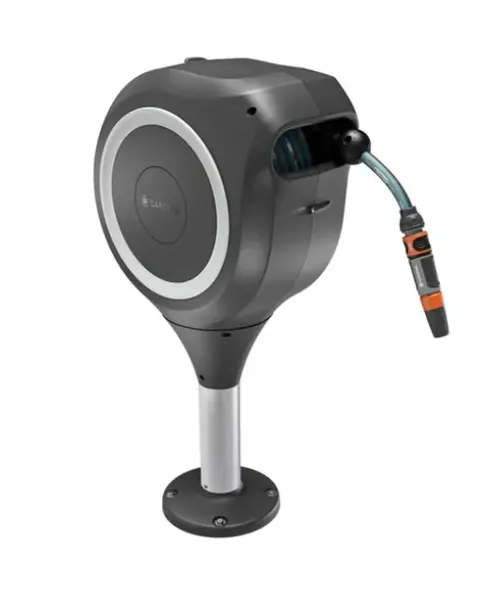 Gardena RollUp - Bubnový navíječ RollUp M, terasový, s hadici 20 m, bílá 18617-20