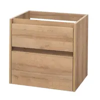 Mereo Opto - Umývadlová skrinka, 61x58x46 cm, 2 zásuvky, dub CN920S