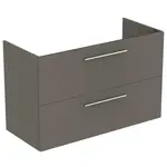 Ideal Standard i.Life A - Skrinka pod umývadlo, 100x44x63 cm, 2 zásuvky, sivý matný kremeň T5257NG