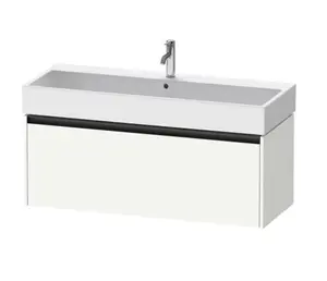 Duravit Ketho.2 - Umývadlová skrinka, 44x118x46 cm, 1 zásuvka, matná biela K25079018180000