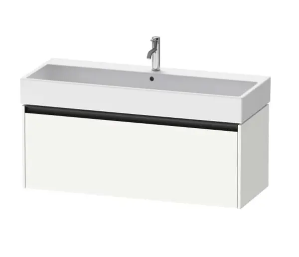 Duravit Ketho.2 - Umývadlová skrinka, 44x118x46 cm, 1 zásuvka, matná biela K25079018180000