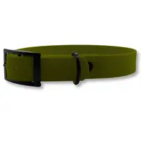 PafDog® Voděodolný gumový obojek pro psy OLIVOVĚ ZELENÝ - šířka 2,5cm PAF-967