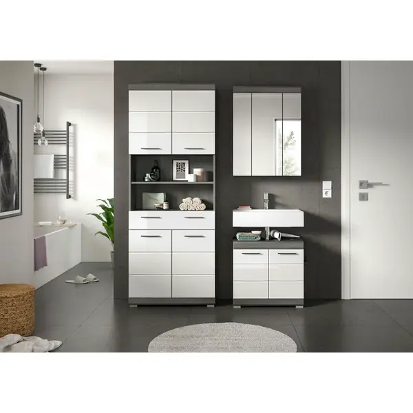 MID.YOU KOUPELNA vysoce lesklá bílá