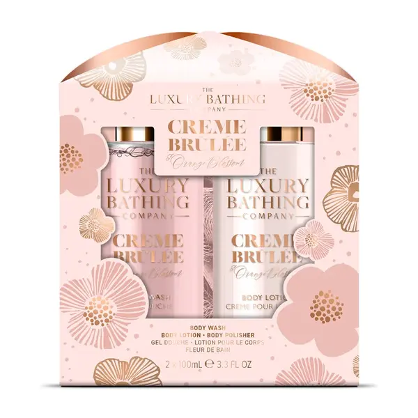 Grace Cole Dárková sada péče o tělo Creme brûlée Pomerančový květ & Vanilka 3 ks