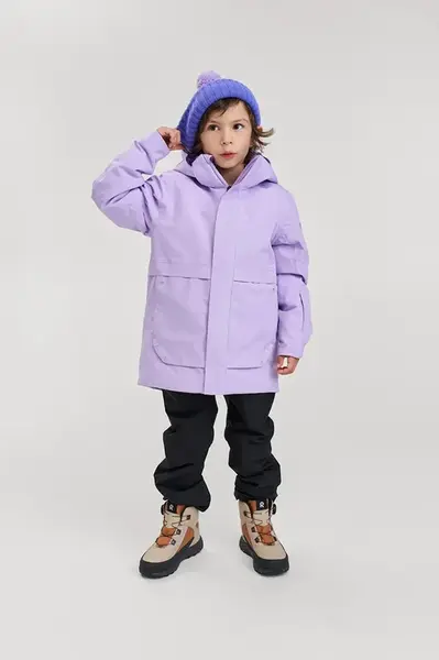 Dětská bunda Reima Kaamanen fialová barva, 5100381A