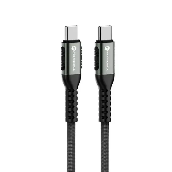 Forcell F-Energy kabel USB-C - USB-C, QC4.0, PD, 5A, 240W, 0,25 m, černý