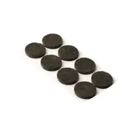 Podložky filcové Ø 24 mm, samolepící, hnědé, 32 ks