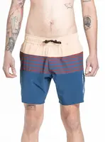 Meatfly pánské plavky Keith Boardshorts 17" Navy / Latte | Modrá | Velikost S