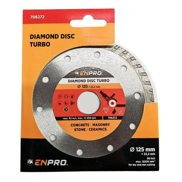 Kotouč diamantový turbo Ø 125 x 22.2 mm, ENPRO