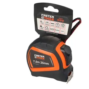 Metr svinovací magnetický 10 m x 25 mm, FASTER TOOLS