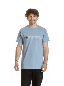 Meatfly pánské tričko Joe Stonewash | Šedá | Velikost S | 100% bavlna