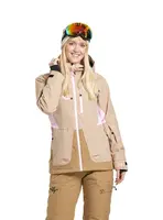 Meatfly dámská SNB & SKI bunda Gaia Latte | Písková | Velikost M