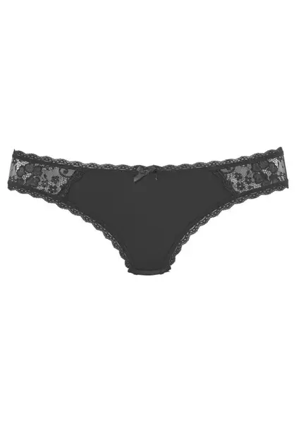 LASCANA Nohavičky  čierna