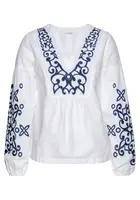 LASCANA Blúzka  modrá / biela