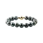 Náramek z tahitských perel se zapínáním ze žlutého zlata KLENOTA