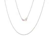 Řetízek rolo 30 z růžového zlata v délce 42 cm KLENOTA