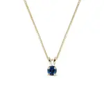 Zlatý náhrdelník se safírem KLENOTA