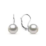 Náušnice z bieleho zlata s Akoya perlami KLENOTA