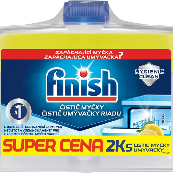 FINISH Čistič myčky Lemon Sparkle DUO 2 x 250 ml