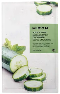 MIZON Joyful Time Essence Mask Cucumber Plátýnková maska s rozjasňujícím a hydratačním účinkem 23 g